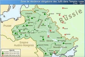 <span style="float: left; font-size: 26px; font-weight: bold; color: black;">1</span> Présence juive en France au début du 20ème siècle : Israélites et immigrés juifs d’Europe de l’Est 36 2I A0002 1 3b.carte 1zone residence 0 MRJ MOI