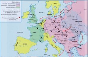 <span style="float: left; font-size: 26px; font-weight: bold; color: black;">1</span> Présence juive en France au début du 20ème siècle : Israélites et immigrés juifs d’Europe de l’Est 22 3I A0003 1 4b.carte 2 1 MRJ MOI