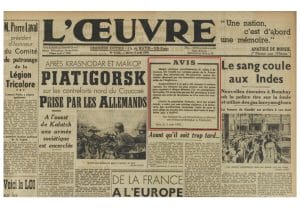 <span style="float: left; font-size: 26px; font-weight: bold; color: black;">1</span> Organisation de la lutte armée sur tout le territoire 4 s10.pa1 .001 0euvre ext.11aout 1942 mg MRJ MOI