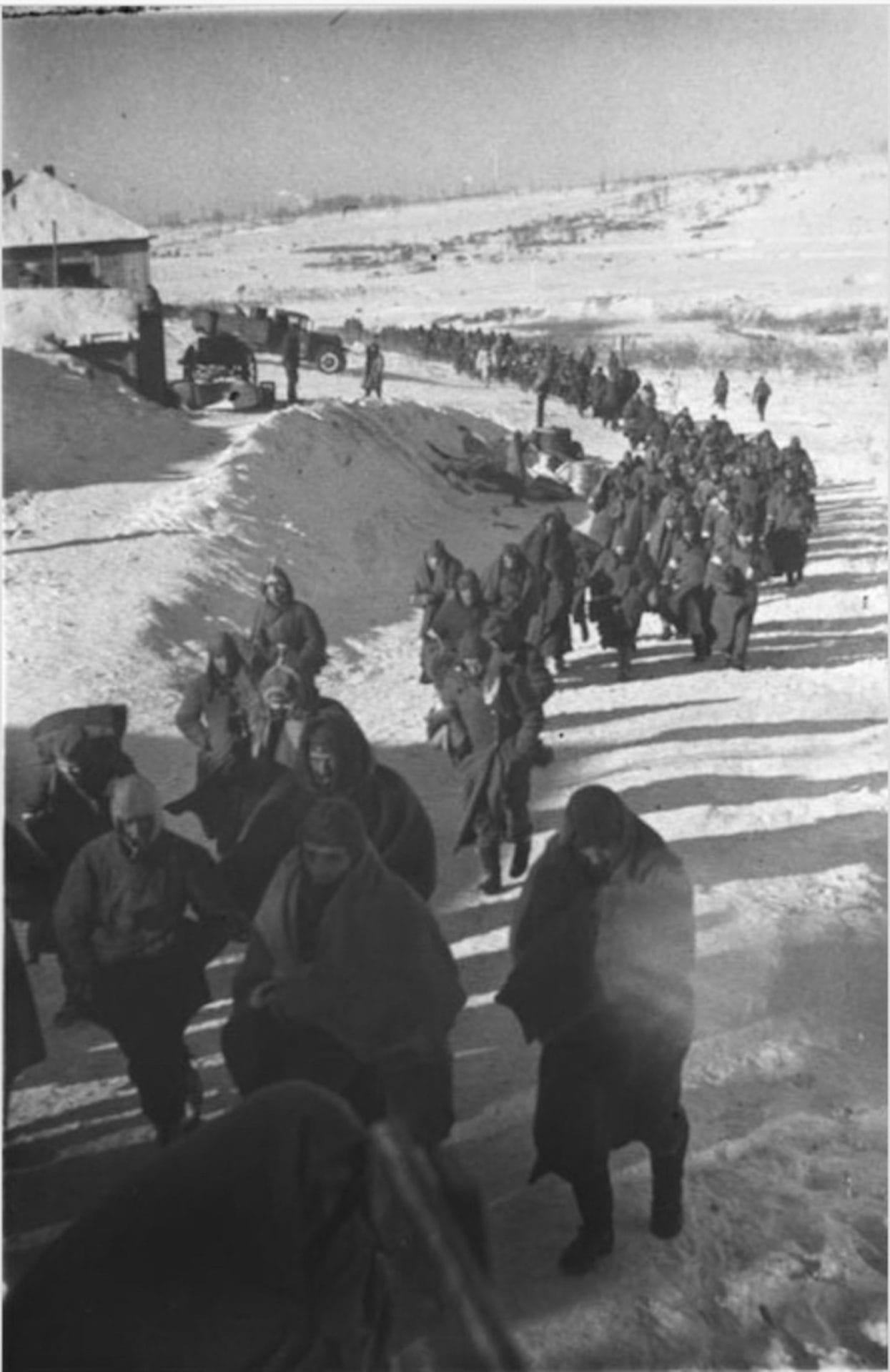 <span style="float: left; font-size: 26px; font-weight: bold; color: black;">2</span> Accélération de la déportation. Armée nazie en déroute 53 s10.pa2 .004 prisonniers allemands stalingrad MRJ MOI