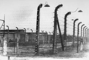 <span style="float: left; font-size: 26px; font-weight: bold; color: black;">2</span> Accélération de la déportation. Armée nazie en déroute 10 s10.pa2 .024 wa barbeles auschwitz MRJ MOI