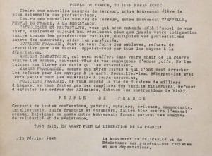<span style="float: left; font-size: 26px; font-weight: bold; color: black;">1</span> Regroupement de la Résistance juive communiste 24 s11.pa1 .010 mncr 13fev1943 MRJ MOI