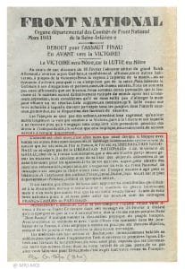 <span style="float: left; font-size: 26px; font-weight: bold; color: black;">1</span> Regroupement de la Résistance juive communiste 25 s11.pa1 .012 front national tract 1943 mg MRJ MOI
