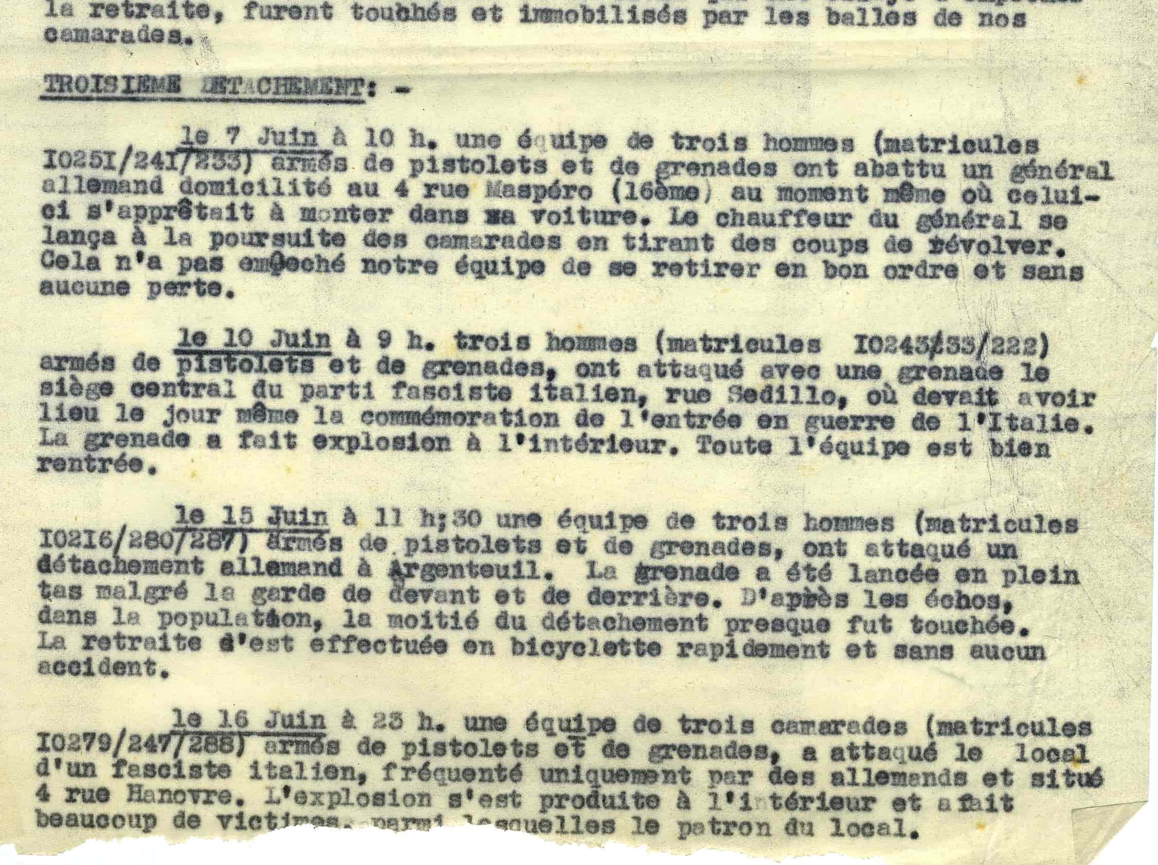 <span style="float: left; font-size: 26px; font-weight: bold; color: black;">1</span> Regroupement de la Résistance juive communiste 75 MRJ MOI