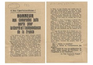<span style="float: left; font-size: 26px; font-weight: bold; color: black;">1</span> Service du travail obligatoire et propagande 10 s12.pa1 .010 tract antisemitisme mg MRJ MOI