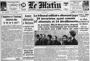 <span style="float: left; font-size: 26px; font-weight: bold; color: black;">2</span> Démantèlement de la section juive de la M.O.I. 18 s12.pa2 .014 le matin 20fev1944 MRJ MOI