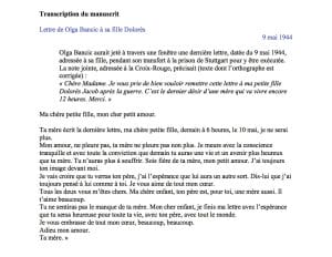 <span style="float: left; font-size: 26px; font-weight: bold; color: black;">2</span> Démantèlement de la section juive de la M.O.I. 47 s12.pa2 .018 lettre olga bancic MRJ MOI