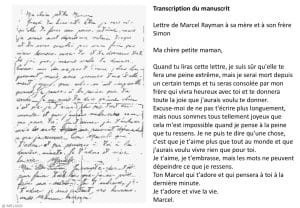<span style="float: left; font-size: 26px; font-weight: bold; color: black;">2</span> Démantèlement de la section juive de la M.O.I. 23 s12.pa2 .020 lettre marcel rayman mg MRJ MOI