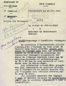 <span style="float: left; font-size: 26px; font-weight: bold; color: black;">3</span> Répression et déportation 21 s12.pa3 .005 rafle puy dome fev43 MRJ MOI