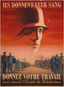 <span style="float: left; font-size: 26px; font-weight: bold; color: black;">1</span> Contre le nazisme et Vichy : convergence des forces 6 s13.pa1 .001 affiche propagande 1943 MRJ MOI