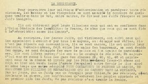 <span style="float: left; font-size: 26px; font-weight: bold; color: black;">1</span> Contre le nazisme et Vichy : convergence des forces 28 s13.pa1 .019 tract ujj extraitp2 MRJ MOI