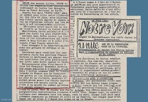 <span style="float: left; font-size: 26px; font-weight: bold; color: black;">2</span> Fédération des mouvements juifs 8 s13.pa2 .003 notre voix juin1943.mg MRJ MOI