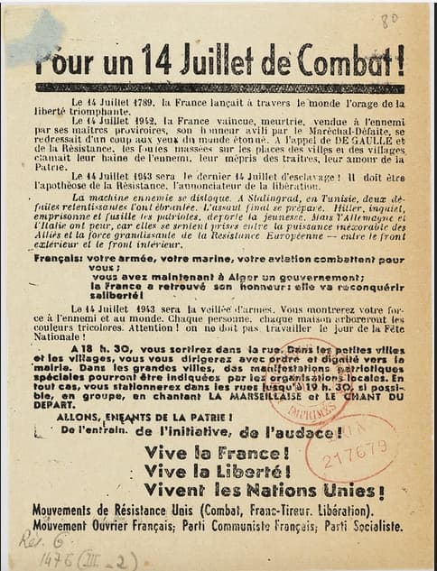 <span style="float: left; font-size: 26px; font-weight: bold; color: black;">2</span> Fédération des mouvements juifs 22 s13.pa2 .005 tract 14juil43 MRJ MOI