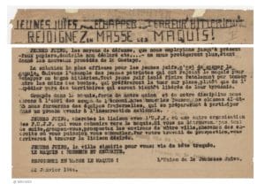 <span style="float: left; font-size: 26px; font-weight: bold; color: black;">2</span> Fédération des mouvements juifs 21 s13.pa2 .014 maquis ujj.mg MRJ MOI