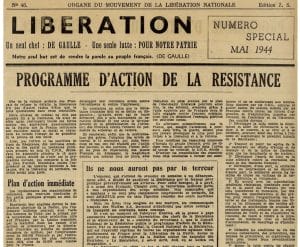 <span style="float: left; font-size: 26px; font-weight: bold; color: black;">3</span> Programme du Conseil National de la Résistance et combats sur le terrain 8 s13.pa3 .002 liberation mai44.mg MRJ MOI