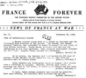 <span style="float: left; font-size: 26px; font-weight: bold; color: black;">3</span> Programme du Conseil National de la Résistance et combats sur le terrain 16 s13.pa3 .009 france for ever MRJ MOI