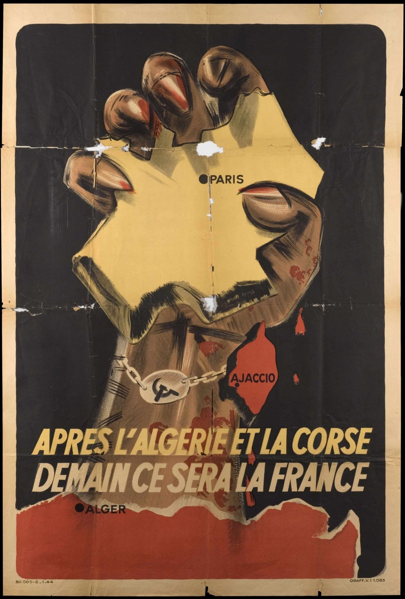 <span style="float: left; font-size: 26px; font-weight: bold; color: black;">3</span> Programme du Conseil National de la Résistance et combats sur le terrain 24 s13.pa3 .010 affiche vichy scaled MRJ MOI