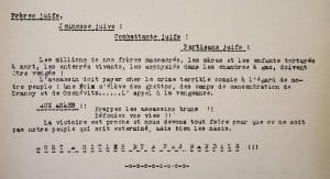 <span style="float: left; font-size: 26px; font-weight: bold; color: black;">3</span> Programme du Conseil National de la Résistance et combats sur le terrain 13 s13.pa3 .017 tract freres juifs avr44 MRJ MOI
