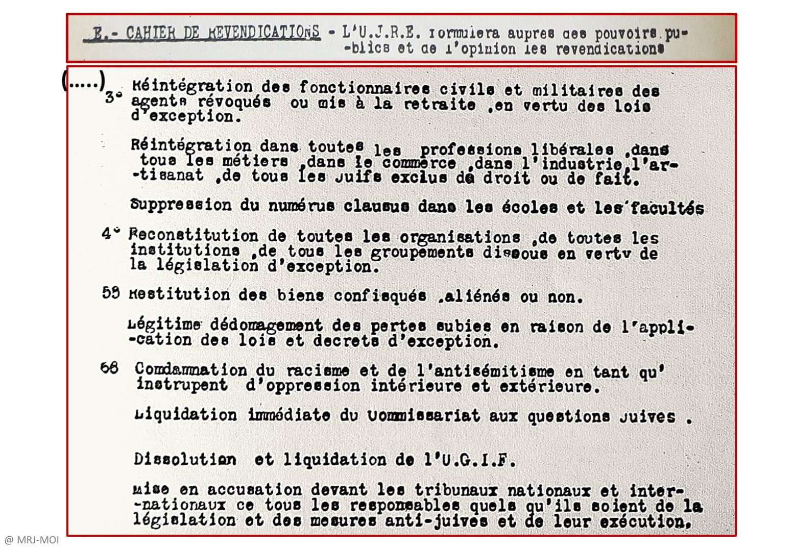 <span style="float: left; font-size: 26px; font-weight: bold; color: black;">1</span> Vers l’insurrection nationale 44 s14.pa1 .003 ujre revendications mg MRJ MOI