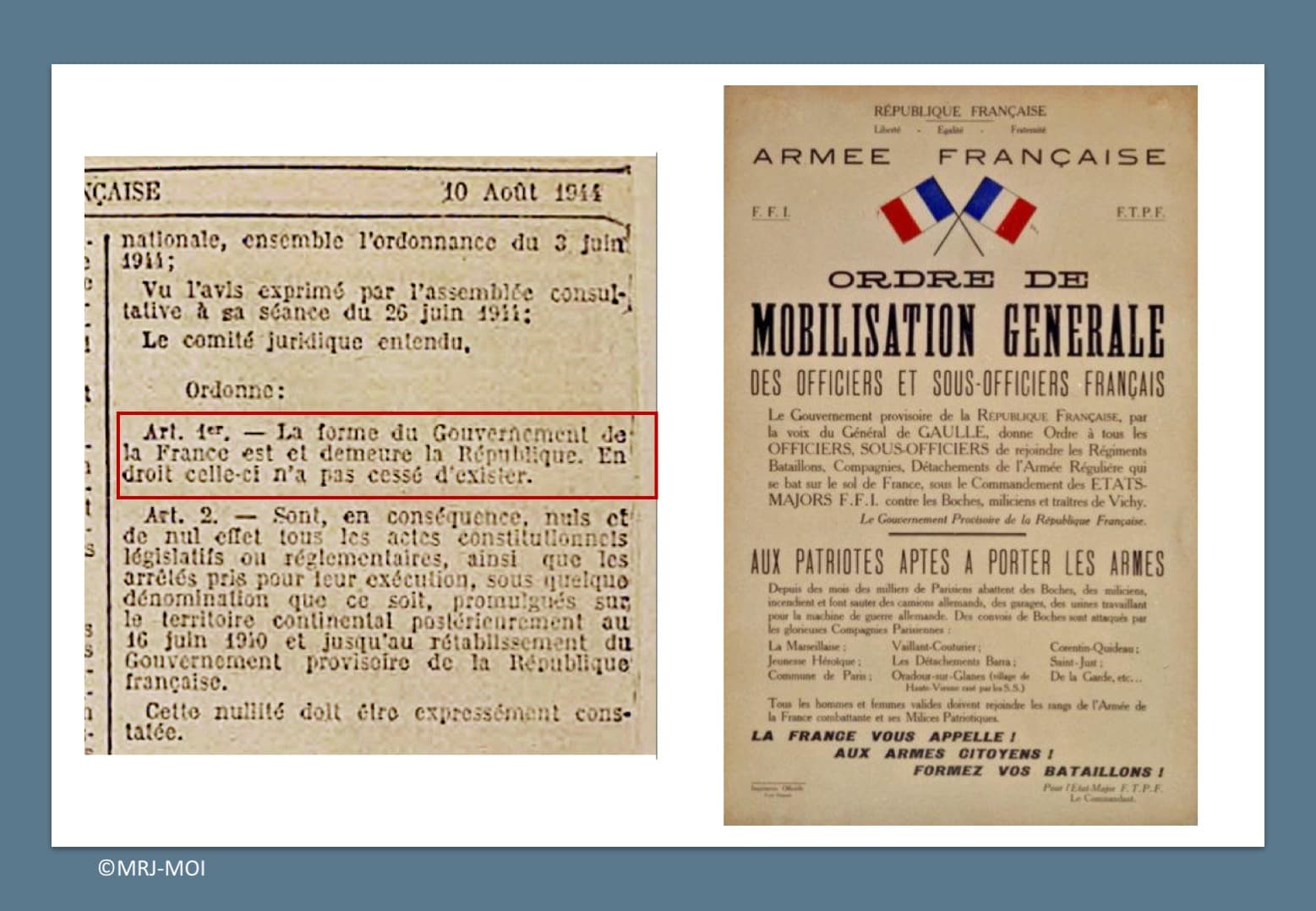 <span style="float: left; font-size: 26px; font-weight: bold; color: black;">4</span> Insurrections populaires. Engagement des jeunes Juifs 39 s14.pa4 .002 affiche mobilisation aout44 mg MRJ MOI