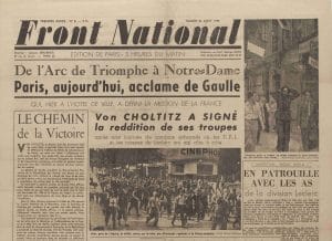 <span style="float: left; font-size: 26px; font-weight: bold; color: black;">4</span> Insurrections populaires. Engagement des jeunes Juifs 25 s14.pa4 .012 journal front national MRJ MOI