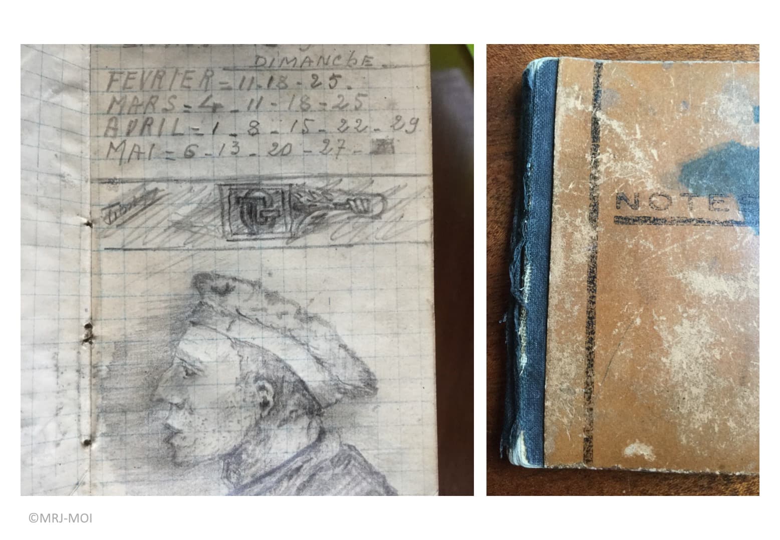 <span style="float: left; font-size: 26px; font-weight: bold; color: black;">1</span> Ampleur du génocide 36 s15.pa1 .005 provost dessin carnet 1944.mg MRJ MOI