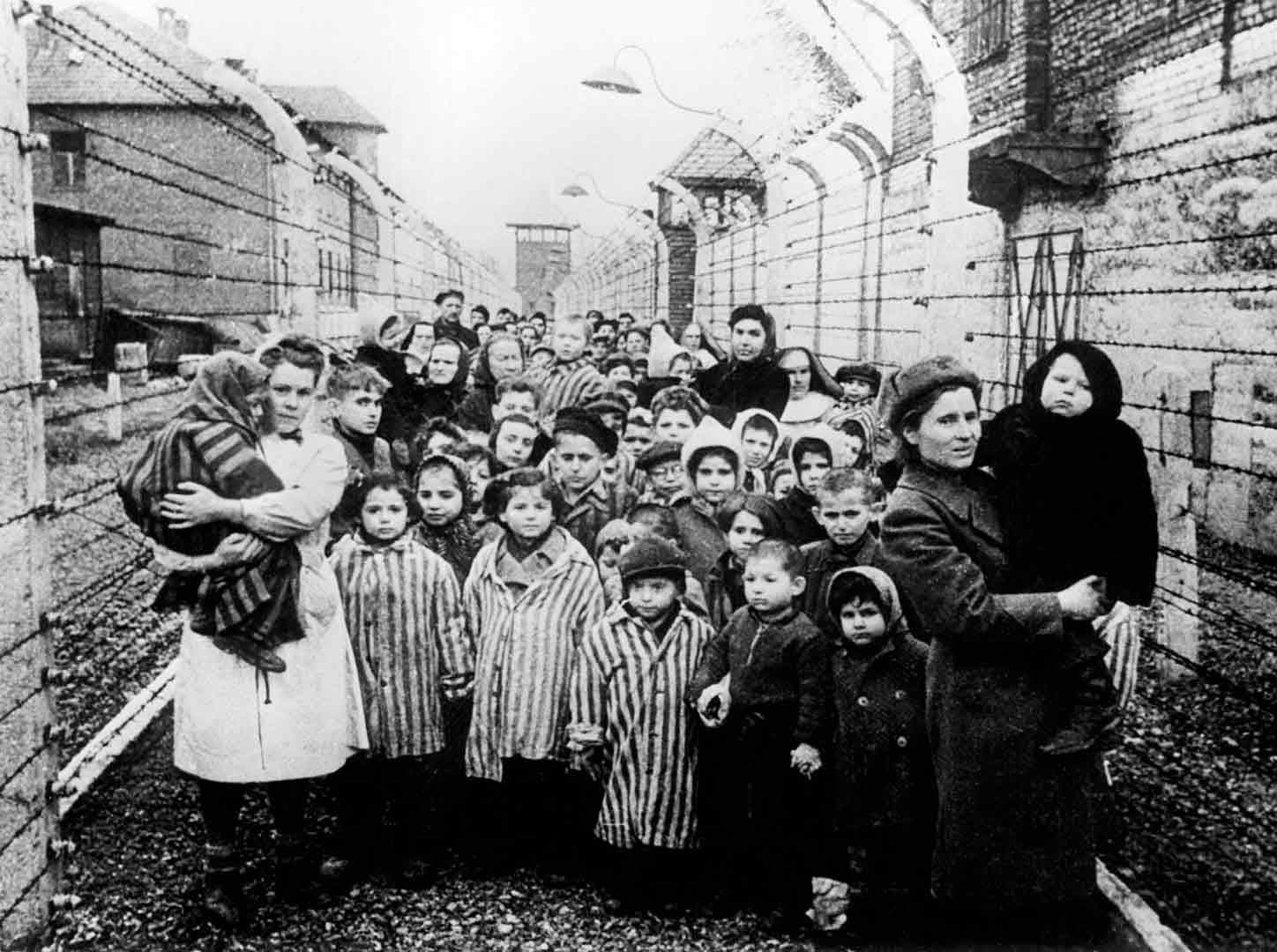 <span style="float: left; font-size: 26px; font-weight: bold; color: black;">1</span> Ampleur du génocide 32 s15.pa1 .010 auschwitz enfants surviv MRJ MOI