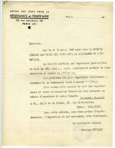 <span style="float: left; font-size: 26px; font-weight: bold; color: black;">2</span> Création de la Commission Centrale de l’Enfance (CCE) 13 s15.pa2 .006 ujre premier congres avril 1945 MRJ MOI
