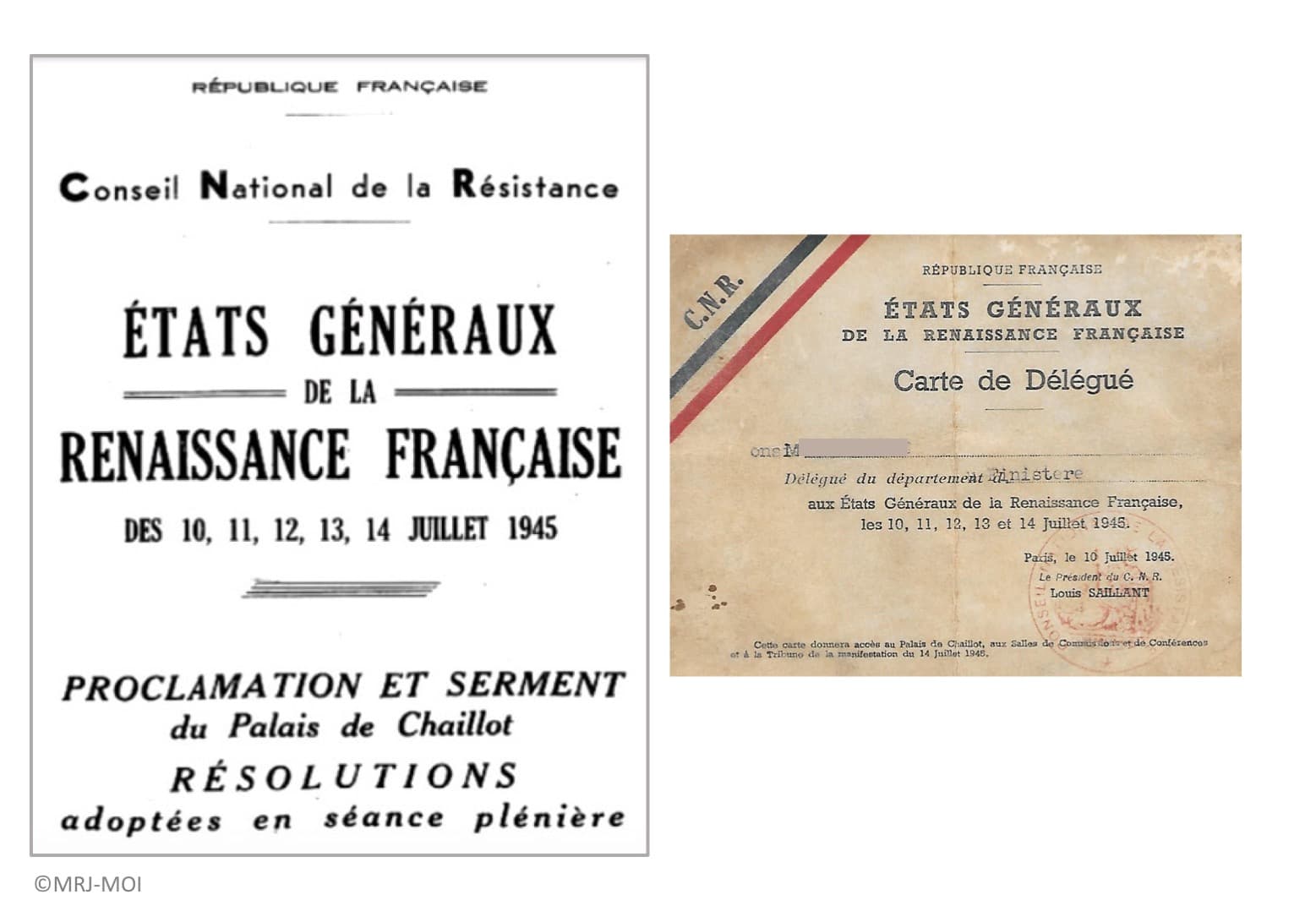 <span style="float: left; font-size: 26px; font-weight: bold; color: black;">2</span> Création de la Commission Centrale de l’Enfance (CCE) 61 s15.pa2 .011 renaissance francaise juillet 1945 MRJ MOI