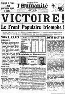 <span style="float: left; font-size: 26px; font-weight: bold; color: black;">1</span> Un front uni contre deux dangers communs 6 s2.pa1 .008 humanite 4mai1936 MRJ MOI