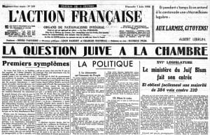 <span style="float: left; font-size: 26px; font-weight: bold; color: black;">1</span> Un front uni contre deux dangers communs 4 s2.pa1 .009 action francaise 7juin1936 MRJ MOI