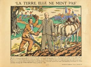 <span style="float: left; font-size: 26px; font-weight: bold; color: black;">2</span> De la collaboration à l’antisémitisme d'État 12 s3.pa2 .014 paysannisme petainiste 1942 MRJ MOI