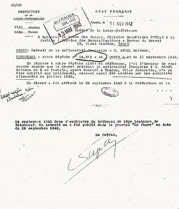 <span style="float: left; font-size: 26px; font-weight: bold; color: black;">2</span> De la collaboration à l’antisémitisme d'État 15 s3.pa2 .018 retrait naturalisation MRJ MOI