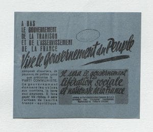 <span style="float: left; font-size: 26px; font-weight: bold; color: black;">2</span> Prémices de la Résistance, l’Organisation Spéciale (OS) 15 s4.pa2 .005 affiche 1940 MRJ MOI