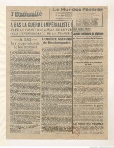 <span style="float: left; font-size: 26px; font-weight: bold; color: black;">3</span> Camps d’internement et premières rafles 24 s4.pa3 .022 humanite 25mai 1941 MRJ MOI