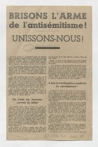 <span style="float: left; font-size: 26px; font-weight: bold; color: black;">3</span> Camps d’internement et premières rafles 31 s4.pa3 .023 brisons arme antisemitisme MRJ MOI