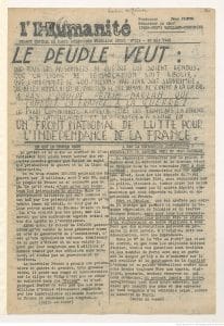 <span style="float: left; font-size: 26px; font-weight: bold; color: black;">3</span> Camps d’internement et premières rafles 23 s4.pa3 .024 humanite 26mai 1941 MRJ MOI