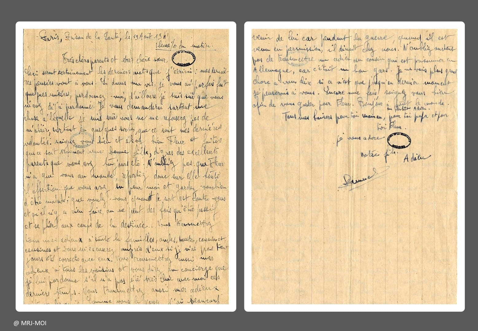 <span style="float: left; font-size: 26px; font-weight: bold; color: black;">3</span> Manifestations anti-hitlériennes et répression 38 s5.pa3 .019 lettre tyszelman mg MRJ MOI