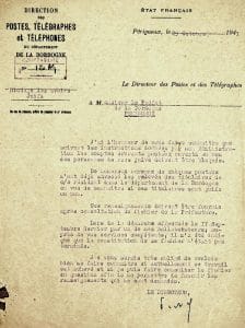 <span style="float: left; font-size: 26px; font-weight: bold; color: black;">1</span> Arsenal juridique anti-juif. Réaction de la M.O.I. 17 s7.pa1 .002 postes interdits juifs oct1941 min MRJ MOI