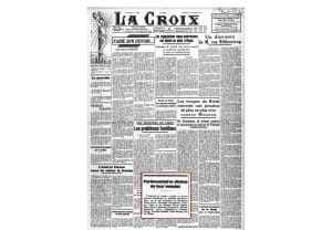 <span style="float: left; font-size: 26px; font-weight: bold; color: black;">1</span> Arsenal juridique anti-juif. Réaction de la M.O.I. 10 s7.pa1 .007 la croix 28 nov1941 mg min MRJ MOI