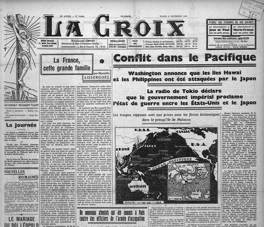 <span style="float: left; font-size: 26px; font-weight: bold; color: black;">2</span> Nouveau palier dans la politique de terreur 49 s7.pa2 .006 la croix 9dec 1941 min MRJ MOI
