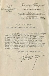 <span style="float: left; font-size: 26px; font-weight: bold; color: black;">2</span> Nouveau palier dans la politique de terreur 40 s7.pa2 .008 arrestations paris16e 12dec1941 min MRJ MOI
