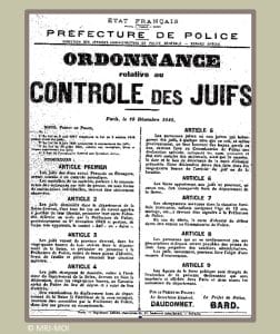<span style="float: left; font-size: 26px; font-weight: bold; color: black;">2</span> Nouveau palier dans la politique de terreur 44 s7.pa2 .013 ordonnance controle juif mg min MRJ MOI