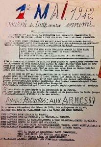 <span style="float: left; font-size: 26px; font-weight: bold; color: black;">2</span> Création des Francs-Tireurs et Partisans M.O.I. 25 s8.pa2 .017 tract jc 1 mai 1942 min MRJ MOI