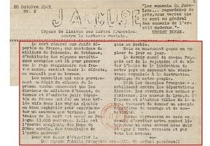 <span style="float: left; font-size: 26px; font-weight: bold; color: black;">1</span> Une action concertée 22 s9.pa1 .010 j accuse ext 20oct 1942 mg min MRJ MOI