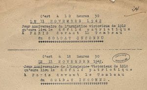 <span style="float: left; font-size: 26px; font-weight: bold; color: black;">1</span> Une action concertée 29 s9.pa1 .012 papillons manif 11nov 1942 min MRJ MOI