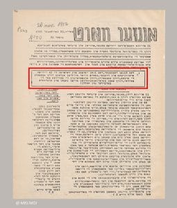 <span style="float: left; font-size: 26px; font-weight: bold; color: black;">1</span> Une action concertée 8 s9.pa1 .013 unzer wort 20nov 1942 mg min MRJ MOI