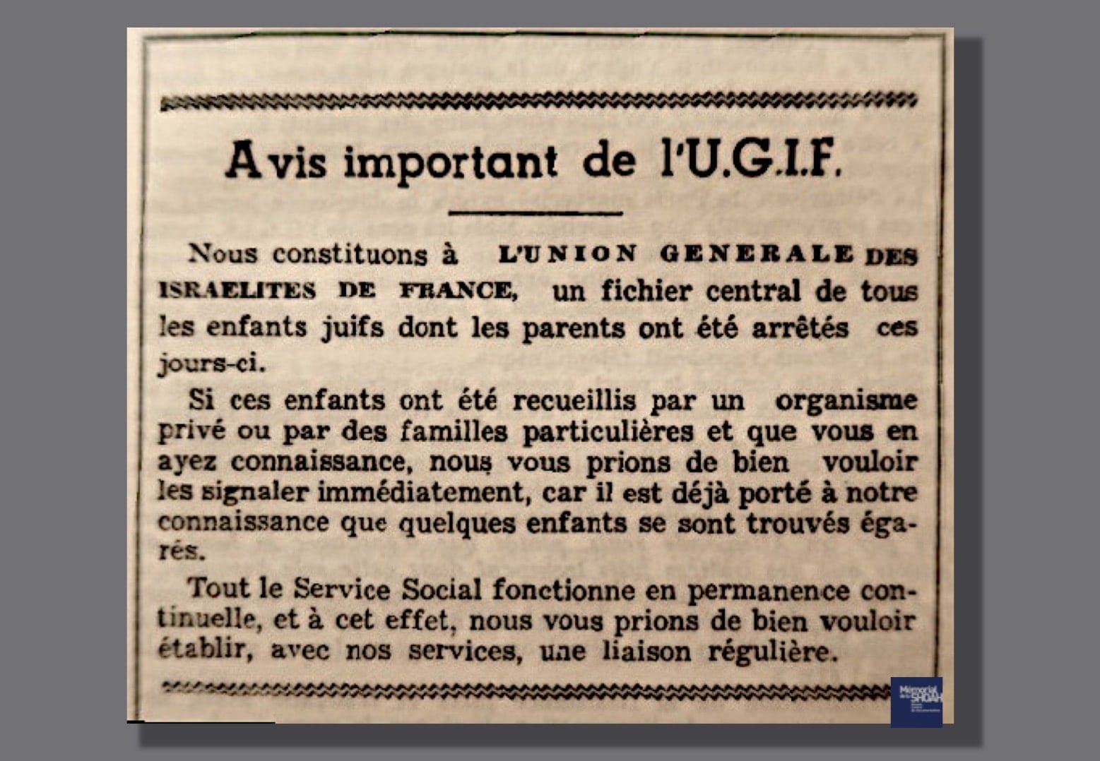 <span style="float: left; font-size: 26px; font-weight: bold; color: black;">2</span> D'autres actions de sauvetage 57 s9.pa2 .012 ugif bulletin sept1942 mg MRJ MOI