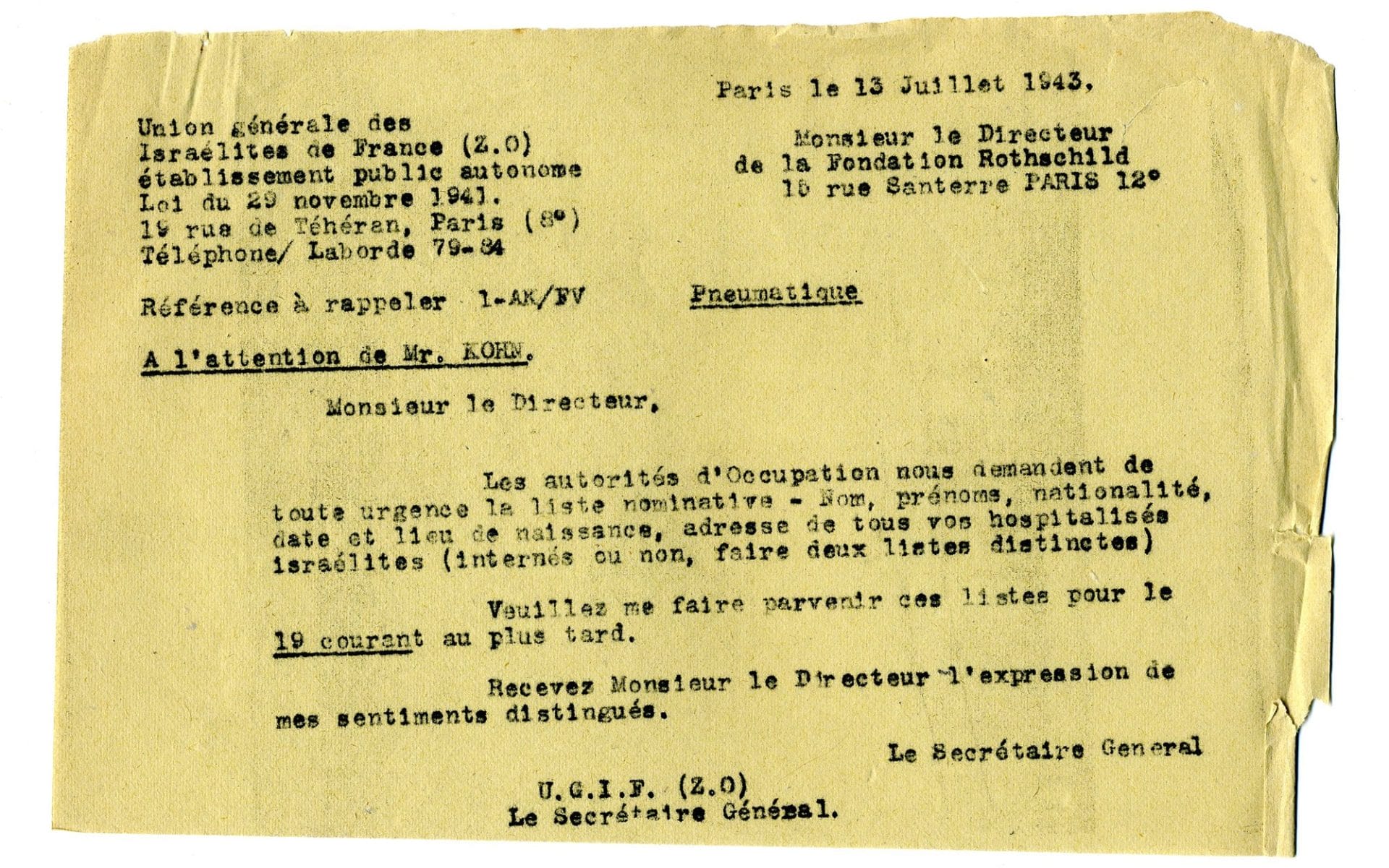 <span style="float: left; font-size: 26px; font-weight: bold; color: black;">2</span> D'autres actions de sauvetage 70 s9.pa2 .019 ugif rothschild 13juil43 MRJ MOI