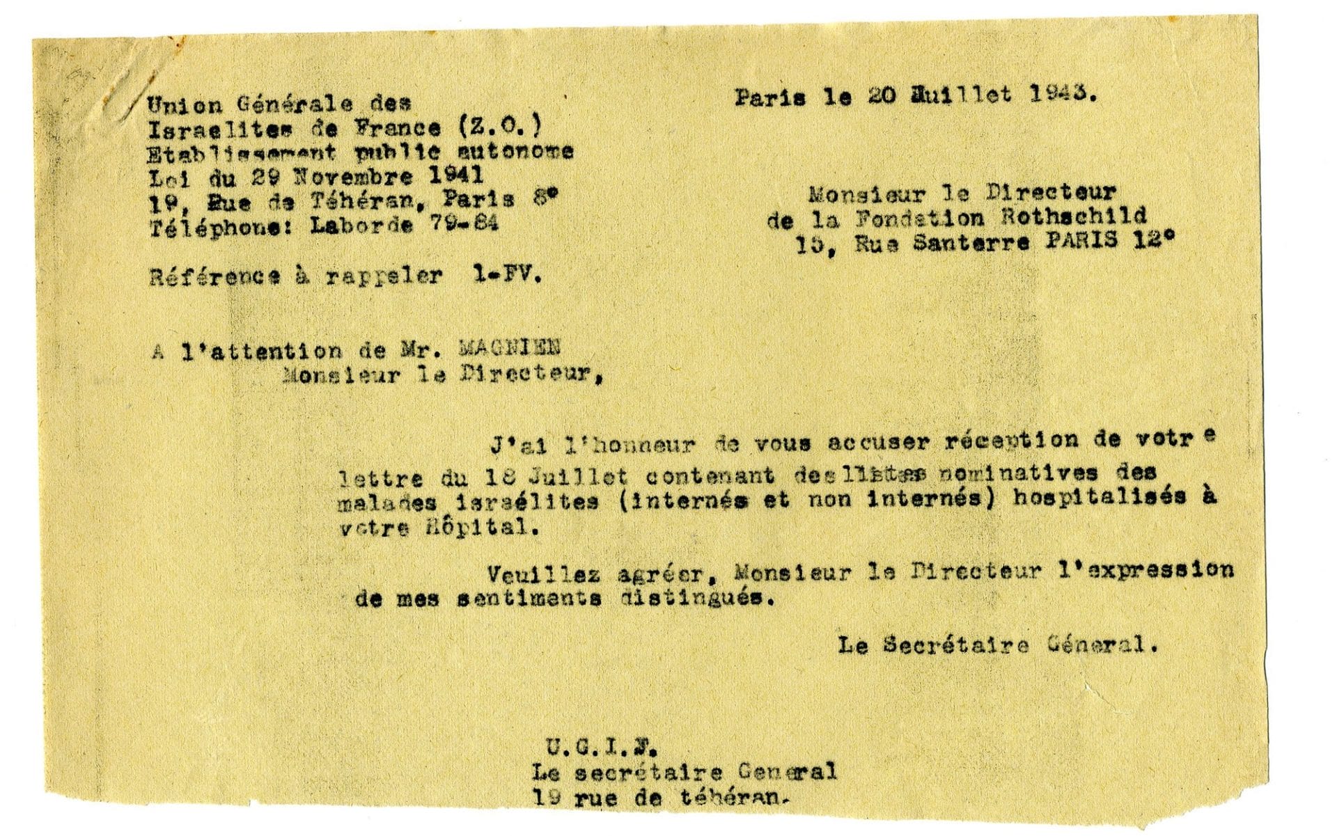 <span style="float: left; font-size: 26px; font-weight: bold; color: black;">2</span> D'autres actions de sauvetage 66 s9.pa2 .020 ugif rothschild 20juil43 MRJ MOI